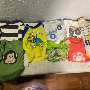 23 Mixed Baby/Toddler Graphic Bundle - size 18 months Yellow, Blue, Red boys